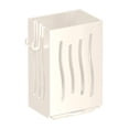 thumbnail image 1 of BINGLI Utensil Drying Rack, Wall Mounted Utensil Holder Kitchen Drainage Basket Accessories, Plastic Dish Drainer Cutlery Fork Spoon Holder Organizer, with Drain tray and Hooks, 1 of 9