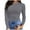 Grey, variant on Oversized Long Sleeve Shirts For Women Loose Crew Neck Solid Color T Shirt Tunic Breathable Fall Winter Work Tee Pullover Outfits Black L