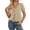 Beige, variant on ChoXxx Women's Casual Summer V Neck Short Sleeve Top T Shirt Green L