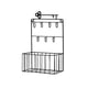 thumbnail image 1 of Caja de Almacenamiento de Llaves Colgantes de Ganchos de Llaves, Estante de Pared de Hierro de 28.5x18x8.5cm con 7 Ganchos Y Canastas Colgantes de Pared de Alambre para Almacenamiento para la Entrada,, 1 of 6