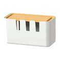 thumbnail image 4 of Caja de gestión de cables, caja de regleta, protector de cables de escritorio, protector de cables Alto Blanco, 4 of 9