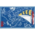 thumbnail image 1 of The Rug Market 11794B 2,8 x 4,8 Enfants 1853 Tapis - Bleu et 44 ; Rouge avec Jaune, 1 of 1