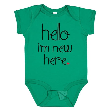 

Inktastic Hello I m New Here. Gift Baby Boy or Baby Girl Bodysuit