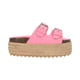 thumbnail image 2 of Sandalia De Plataforma con Yute para Mujer Cabra Piel&nbsp;Rosa Platonia LAIA-02-ROSA, 2 of 8