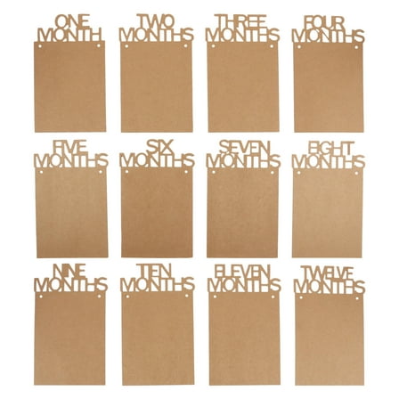 Milisten Khaki Kraft Paper Set for First Birthday Party, Thick Textured Design, and , 1 Set