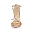 thumbnail image 6 of BLISSFUL STEP Women's Rhines Knot Strap Stiletto Heels Sandals Rose Gold 8.5, 6 of 8
