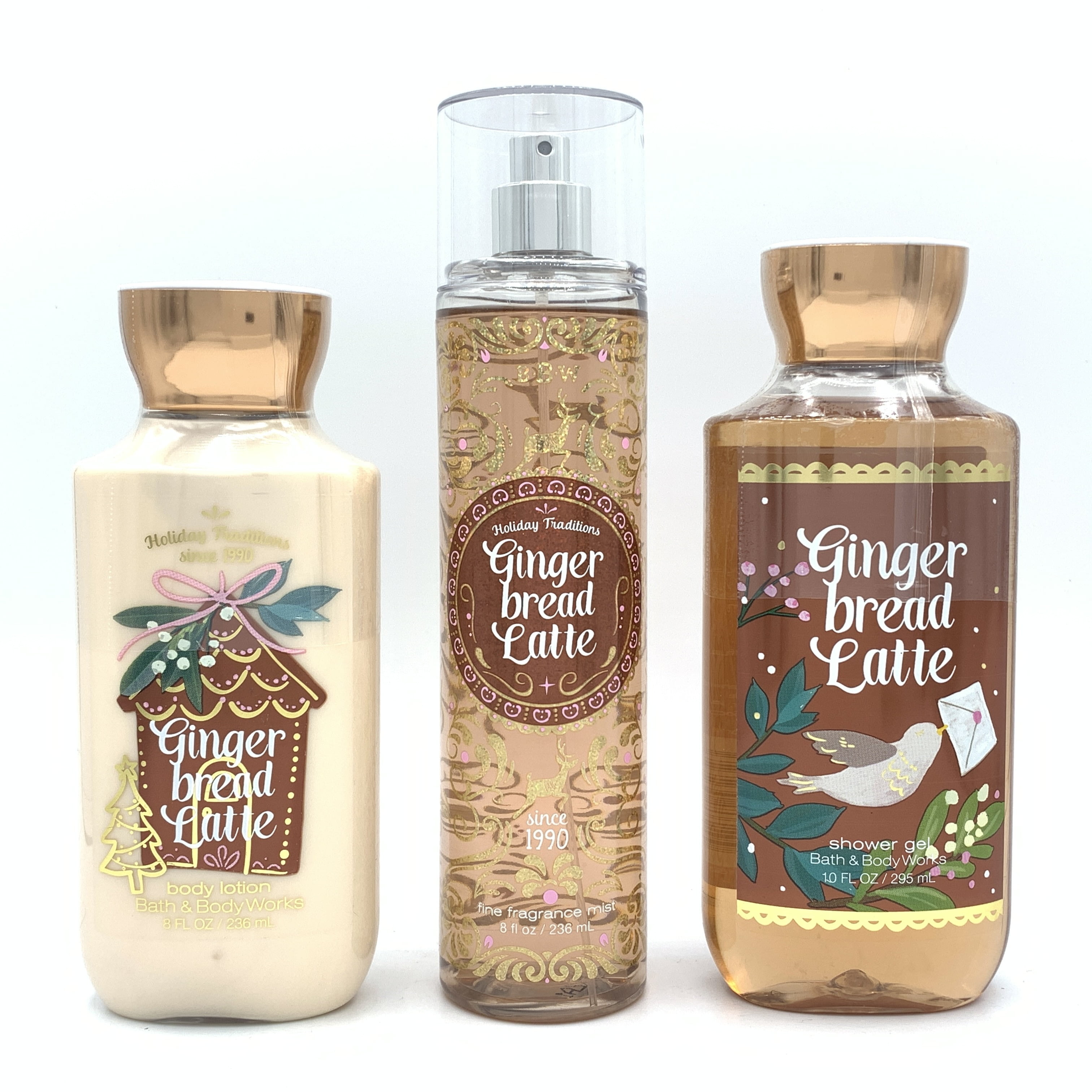 Bath and Body Works Gingerbread Latte Body Lotion, Fine Fragrance Mist