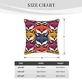 thumbnail image 4 of KLL Fox Face Decorative Throw Pillow Covers Velvet Soft for Couch Sofa Bedroom Living Room Outdoor - 20"x20", 4 of 8