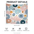 thumbnail image 2 of Boho Ethnic Durable Country Tapestry, Abstract Shapes Tribal Boho Pastel Tones Tapestry Curtain 51x59in, Midcentury Modern Stars Big Tapestry for House Bedroom Home Office College, 2 of 5