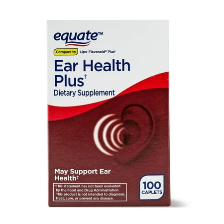 Equate Ear Health Plus Dietary Supplement, 100 (Best Vitamins For Ear Health)