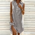 thumbnail image 2 of Taqqpue Summer Dresses for Women Beach Cover Up Sleeveless V Neck Sundress Casual Knee Length Plus Size Tank Dress Beach Vacation Midi Dress for Women (S-2XL), 2 of 10