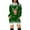 Green, variant on Fiaer Trendy Hoodie Women Christmas Oversized Hooded Sweatshirts Dress Reindeer Long Sleeve Comfort V Neck Casual Tops with Pocket Red XL