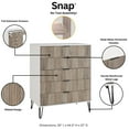 thumbnail image 6 of 3-Piece DUMBO 5-Drawer & 6-Drawer Dressers and Nightstand in Multi-Color, 6 of 7