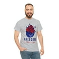 thumbnail image 2 of Cypher Sage Freedom Forever #4 Patriotic Short Sleeve Unisex Grey T-shirt, 2 of 12