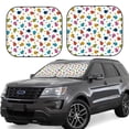 thumbnail image 1 of Easygdp Ladybugs And Flowers for 2 PCS Foldable Car Sun Shade Front Windshield Sun Protection Cover for Car, SUV, Truck-Small, 1 of 6