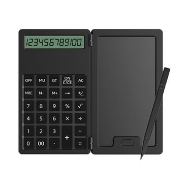 Dademeo Small Hand Held Calculator with Cover Scientific Calculators for Students,10-Digit Large Screen,Math Calculator with Notepad for Middle High School Supplies College Black Todays Daily Deals