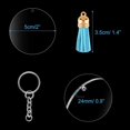 thumbnail image 4 of Acrylic Circle Keychain Blanks Clear Kit 240Pcs for Vinyl Project, Including Acrylic Disc Blanks, Tassels, Silver, 4 of 8