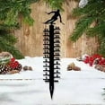 thumbnail image 5 of Outdoor Decorations, Tyeign Outdoor Garden Snow Gauge Metal Handmade Decoration Snow Measure Home Decor , Snowmobile Christmas Gift Outdoor Decorations on Clearance Outdoor Decoration Garden Black3, 5 of 9
