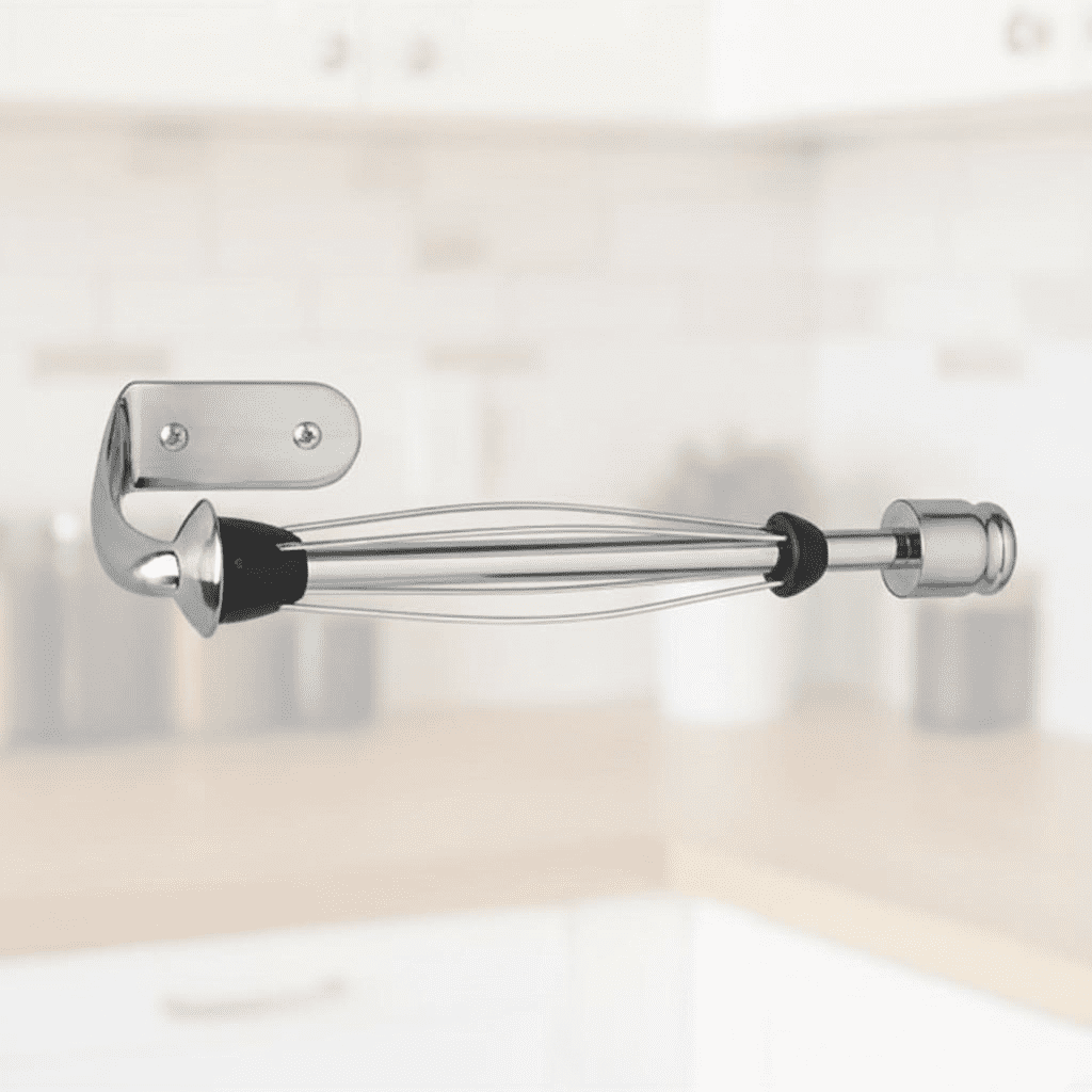 Wall Mount Paper Towel Holder for One-Handed Use, Patented Design with Rounded Finial, 14-Inch Brushed Silver Metal Finish for Kitchen or Bathroom