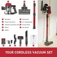 APOSEN Vacuum Cleaner Cordless , 4in1 Lightweight Stick Vacuum