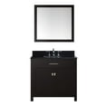 thumbnail image 4 of Virtu MS-2036-BGSQ-ES Caroline 36 Inch Single Bathroom Vanity Set In Espresso, 4 of 5