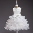thumbnail image 4 of Vestido de novia para niña Vestido grande para niña Vestido de princesa rosa para niña de las flores, 4 of 5