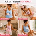 thumbnail image 3 of Andree Joan Womens Pajama Shorts Set Sleeveless Girls Sleep Shirt and Pajama Shorts 2 Piece, 3 of 7