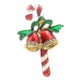 thumbnail image 5 of Lindo Bastón Bell Papá Noel Navidad Broche Solapa Boutonniere Pin, 5 of 6