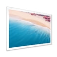 thumbnail image 2 of Designart "Aerial Majesty Tropical Beach Waves II" Beach Framed Wall Art Decor - Coastal Beige Beach & Ocean Entryway Framed Wall Art, 2 of 6
