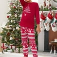 thumbnail image 3 of Family 2 Pieces Pajamas Set Casual Tree Printed Christmas Style Sleepwear Outfit, 3 of 9
