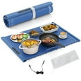 thumbnail image 1 of Costway Rollable & Portable Electric Warming Tray with Fasting Heating Timer Auto Shut-Off Blue, 1 of 10