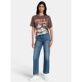thumbnail image 2 of Mickey Mouse Women's Washed Graphic Tee with Short Sleeves, 2 of 5