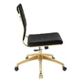 thumbnail image 3 of Modway Jive Armless Mid Back Performance Velvet Office Chair in Black, 3 of 9