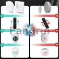 thumbnail image 3 of For Magnetic Remote Control Holder Wall Mount 4 Pair White, 3 of 3