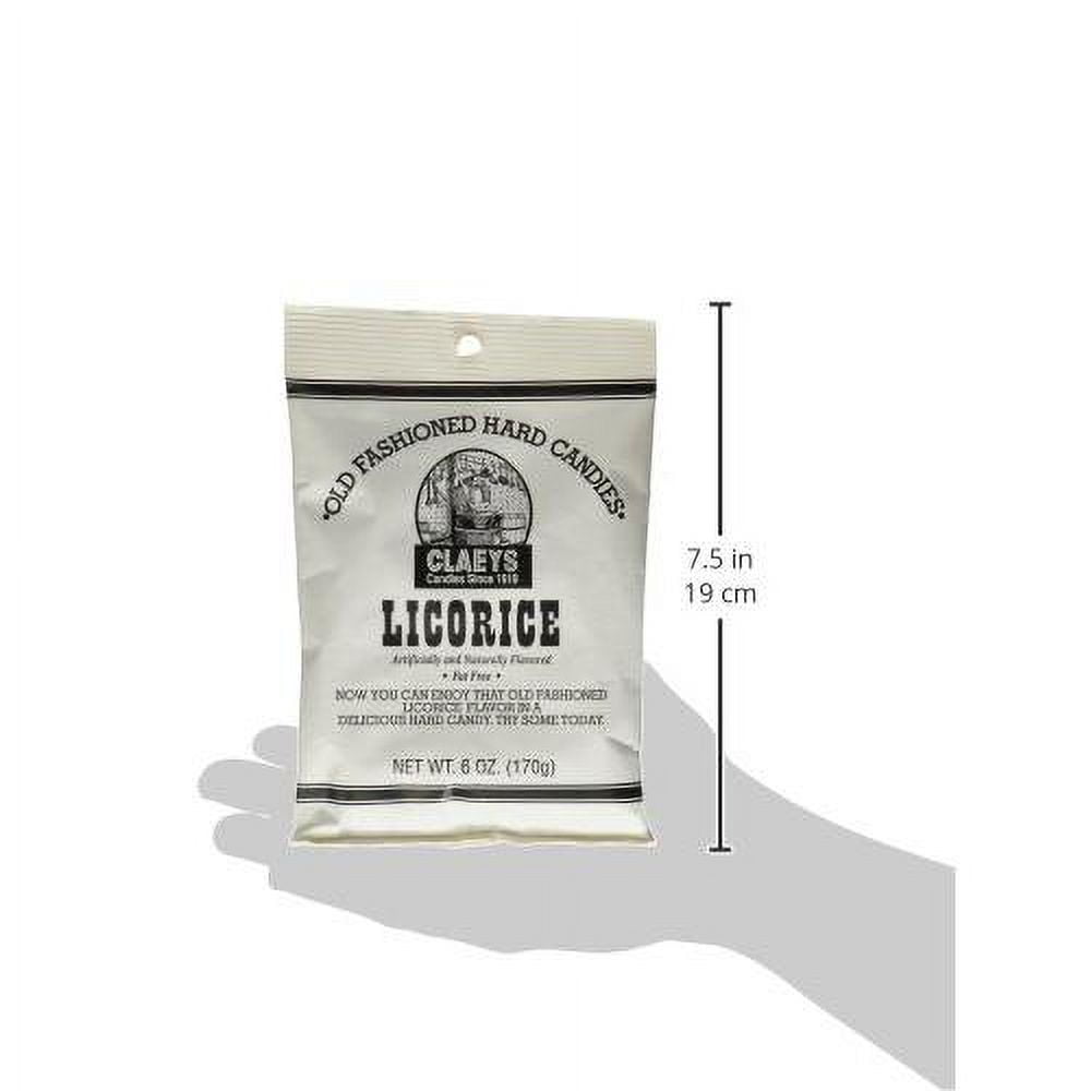 Licorice - Old Fashioned Hard Candy - Artificially And Naturally Flavored - Fat-Free - 6 Ounce - 6-Pack