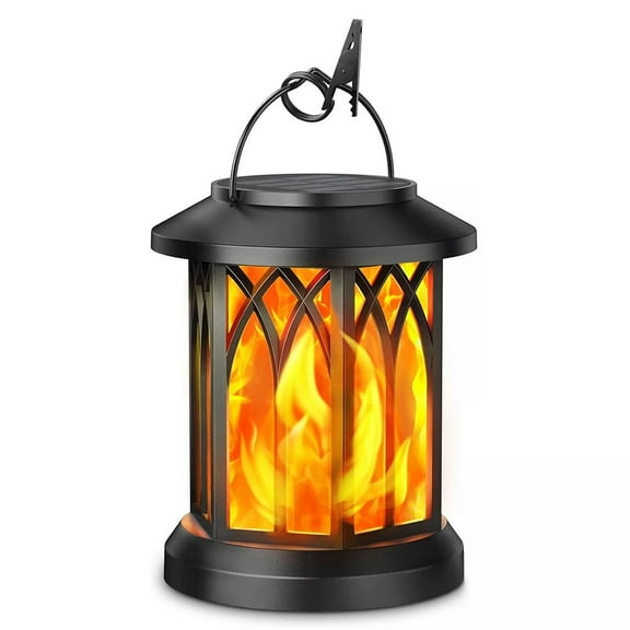 RichLink Upgraded Solar Lantern with Flickering Flame - Waterproof & Easy To install!