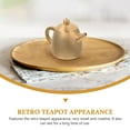 thumbnail image 6 of CIMAXIC Brass Teapot Golden Chinese Style Desktop Decor for Home and Office 2Pcs, 6 of 6