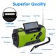 thumbnail image 3 of Solar Dynamo Crank Radio Fm Am, portátil multifunción al aire libre novedad emergencia radio-verde. Afortunado Sencillez, 3 of 5