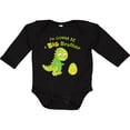 thumbnail image 3 of Inktastic I'm Gonna Be a Big Brother-dino Boys Long Sleeve Baby Bodysuit, 3 of 5