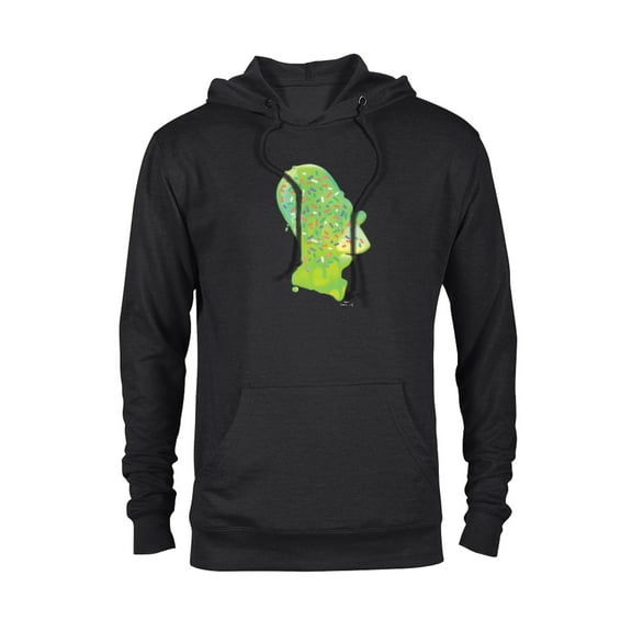 The Simpsons Homer Simpson Sprinkles Head - Pullover Hoodie for Adults - Customized-Black