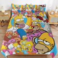 thumbnail image 6 of Simpsons Bedding Sets Comfort 3 Pieces Bedding Set 1 Duvet Cover + 2 Pillowcase Decorative Bedding 90"x90", 6 of 8