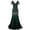 Green, variant on TMOYZQ Women's Floor Length Bodycon Sequin Maxi Dress V Neck Short Sleeve Sparkly Glitter Mermaid Tulle Dress Formal Evening Party Gowns Prom Dress