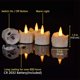 thumbnail image 4 of Paquete de 12 velas falsas con temporizador, funciona con pilas, sin llama, parpadeantes, LED, temporizador, velas falsas a granel para Navidad y Halloween, 4 of 5