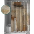 thumbnail image 4 of Brown Painting Bathroom Curtain 78 Inch Shower Curtain with Hooks, Modern Abstract Retro Art Aesthetics Waterproof Polyester Bath Curtain Washable Bathtub Curtain 36''x 78'', 4 of 6