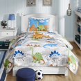 thumbnail image 1 of Mizone Kids Little Foot 3 Piece Coverlet Set, Multicolor, Twin, 1 of 4
