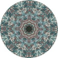 thumbnail image 1 of Ahgly Company Indoor Round Patterned Gray Novelty Area Rugs, 7' Round, 1 of 6