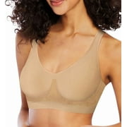 Women's Bali 3488 Comfort Revolution Shaping Wirefree Bra (Nude L)