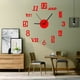 thumbnail image 5 of Kit de pegatinas para reloj de pared grande | Espejo acrílico de 40 cm y piezas de repuesto de metal | Diseño abstracto para decoración de salón, oficina y tienda | Juego de varias piezas, 5 of 5