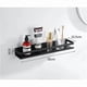 thumbnail image 5 of Shower Shelf No Drilling, Stainless Steel Bathroom Shelf, Matte Black - 30 cm, 5 of 5