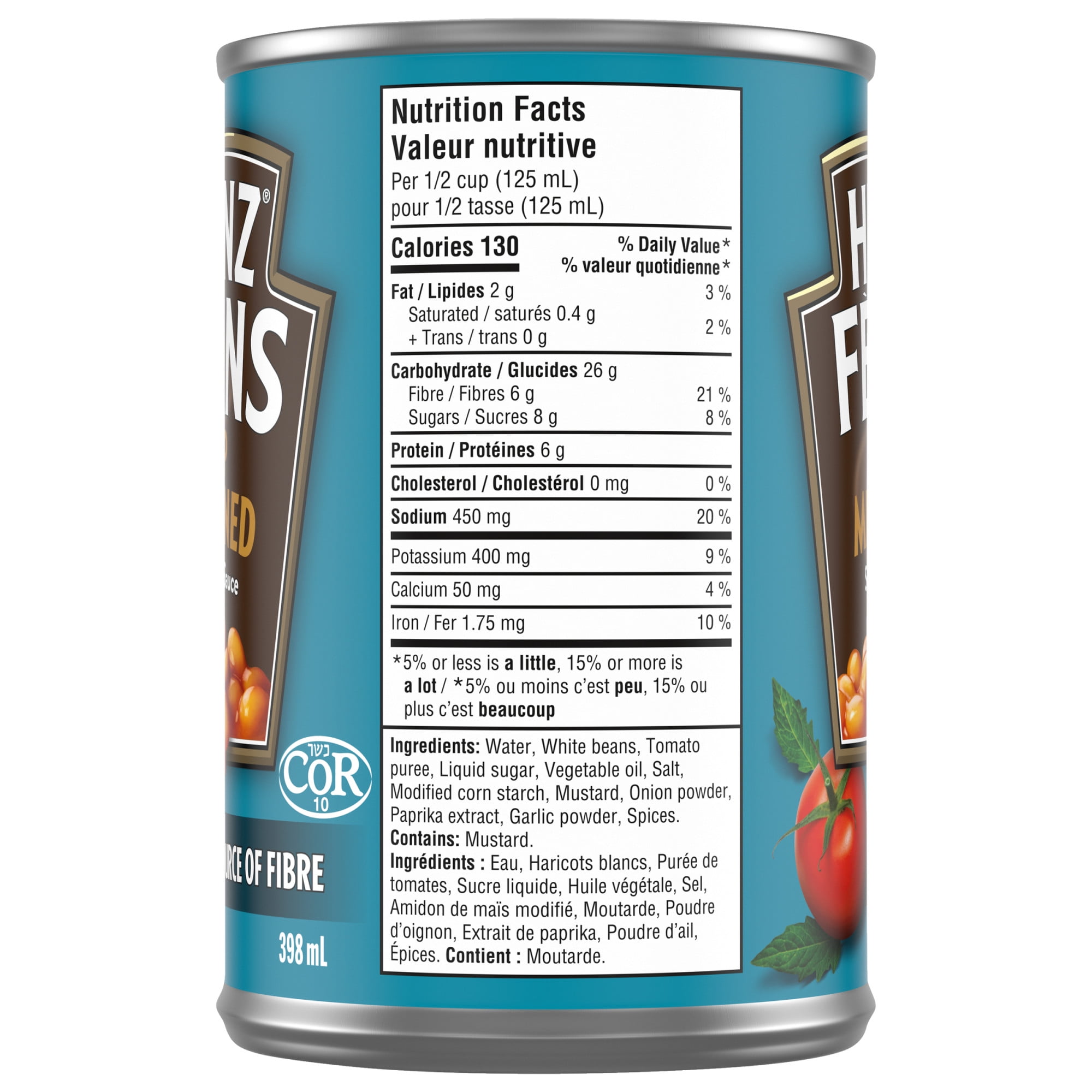 Heinz Deep-Browned Beans with Tomato Sauce, Casein-Free, 398mL